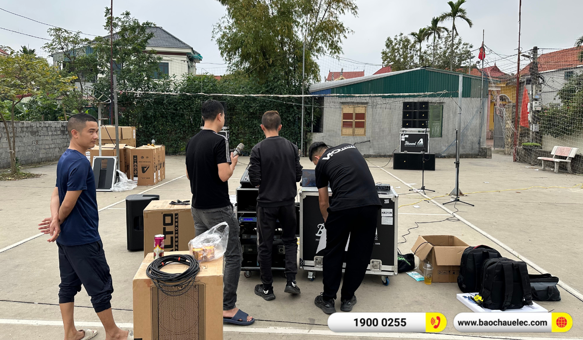 Lắp đặt d&agrave;n Line Array Actpro sự kiện, đ&aacute;m cưới hơn 195tr cho anh T&ugrave;ng tại Hải Dương