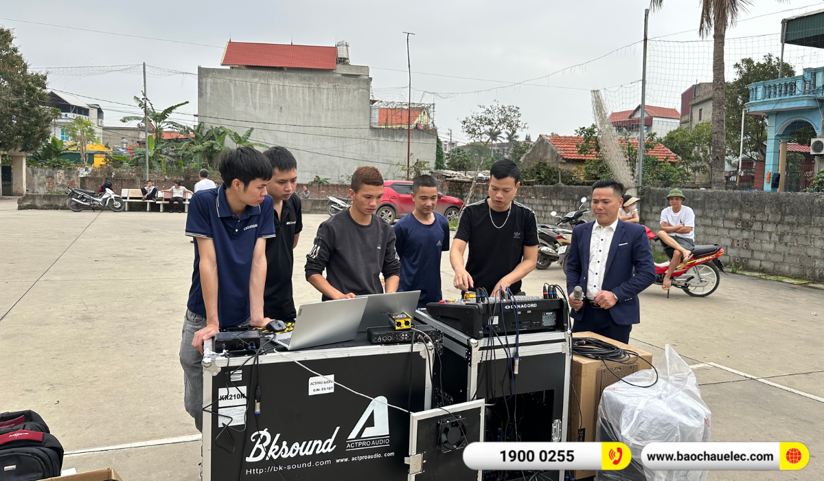 Lắp đặt d&agrave;n Line Array Actpro sự kiện, đ&aacute;m cưới hơn 195tr cho anh T&ugrave;ng tại Hải Dương