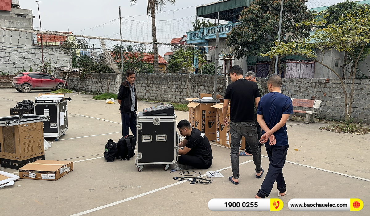 Lắp đặt d&agrave;n Line Array Actpro sự kiện, đ&aacute;m cưới hơn 195tr cho anh T&ugrave;ng tại Hải Dương
