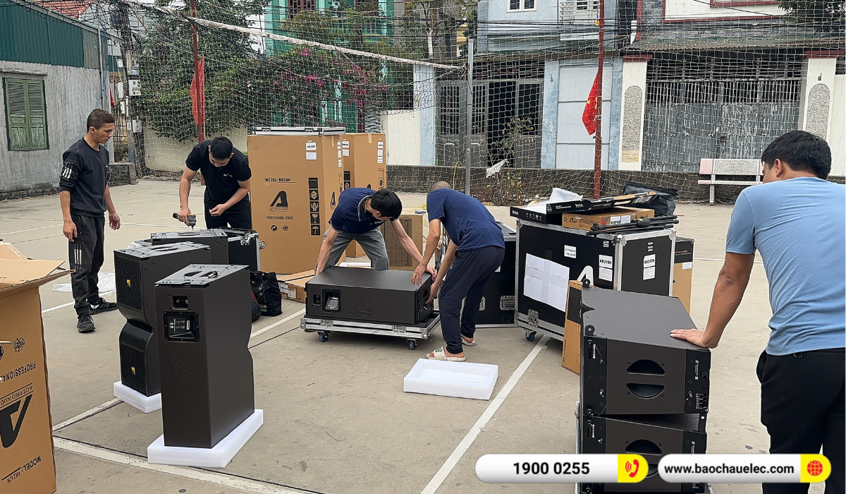 Lắp đặt d&agrave;n Line Array Actpro sự kiện, đ&aacute;m cưới hơn 195tr cho anh T&ugrave;ng tại Hải Dương
