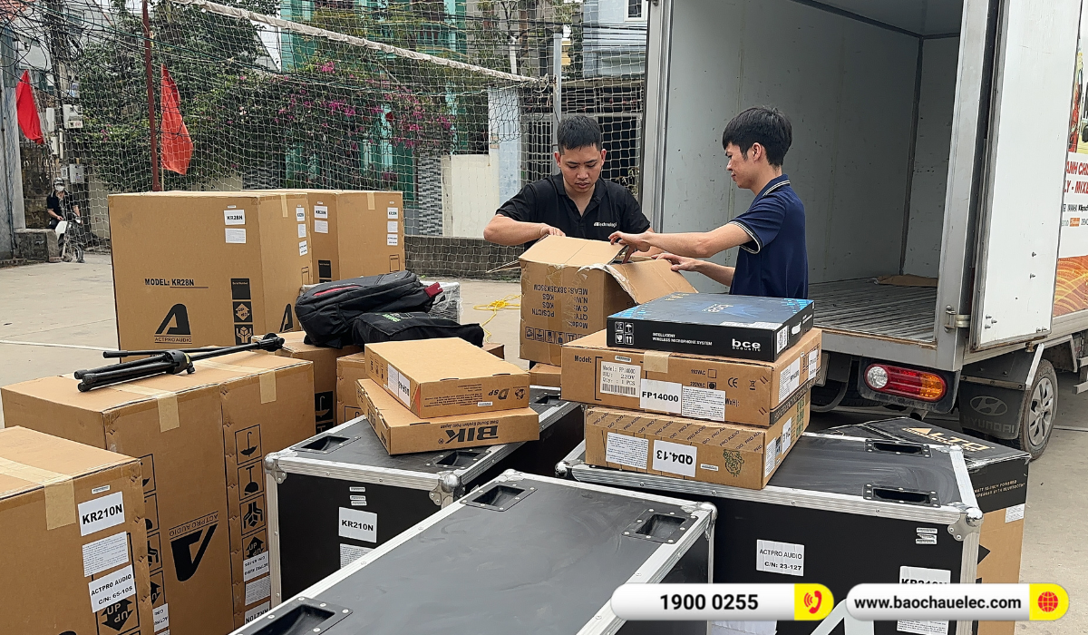 Lắp đặt d&agrave;n Line Array Actpro sự kiện, đ&aacute;m cưới hơn 195tr cho anh T&ugrave;ng tại Hải Dương