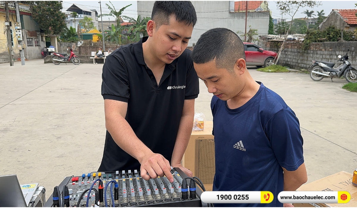 Lắp đặt d&agrave;n Line Array Actpro sự kiện, đ&aacute;m cưới hơn 195tr cho anh T&ugrave;ng tại Hải Dương