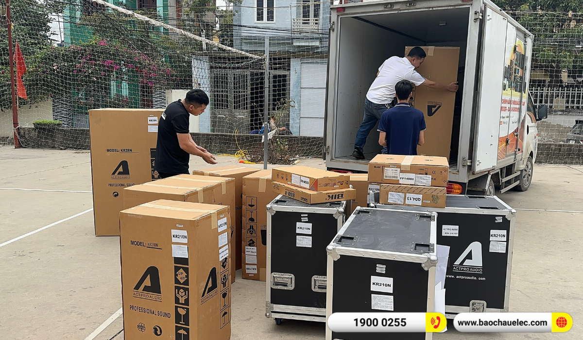 Lắp đặt d&agrave;n Line Array Actpro sự kiện, đ&aacute;m cưới hơn 195tr cho anh T&ugrave;ng tại Hải Dương