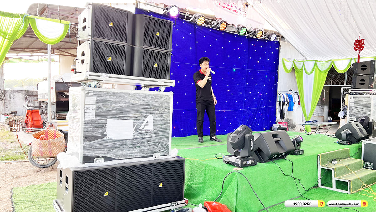 Lắp đặt Line Array Actpro sự kiện gần 200tr cho anh Việt ở Tr&agrave; Vinh
