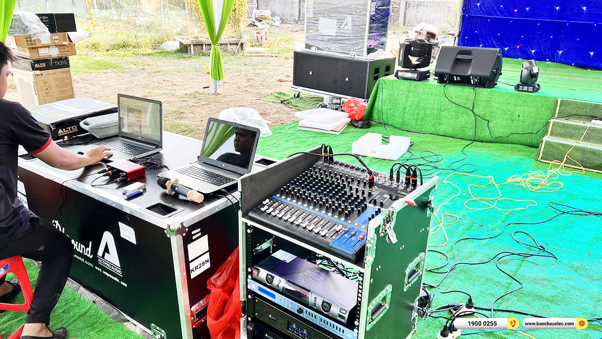 Lắp đặt Line Array Actpro sự kiện gần 200tr cho anh Việt ở Tr&agrave; Vinh