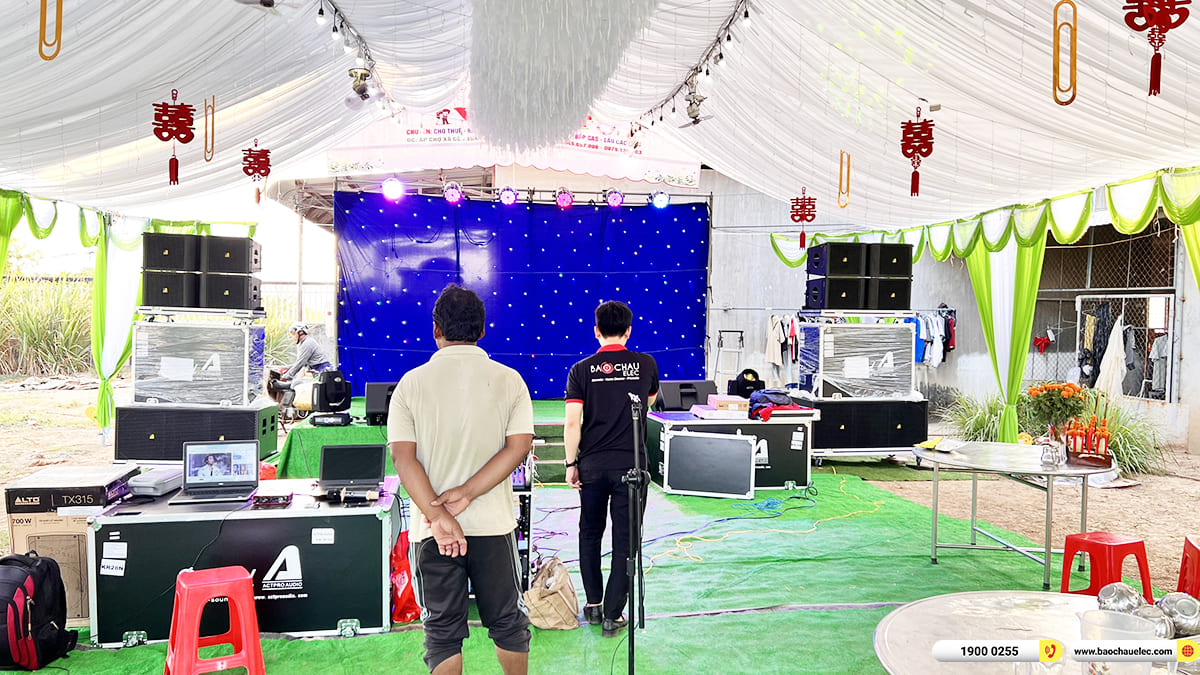 Lắp đặt Line Array Actpro sự kiện gần 200tr cho anh Việt ở Tr&agrave; Vinh
