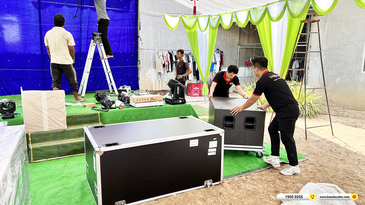 Lắp đặt Line Array Actpro sự kiện gần 200tr cho anh Việt ở Tr&agrave; Vinh