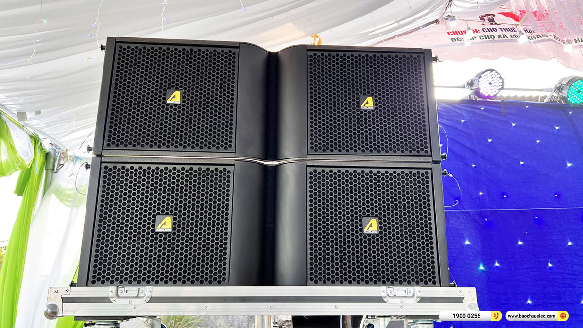 Lắp đặt Line Array Actpro sự kiện gần 200tr cho anh Việt ở Tr&agrave; Vinh