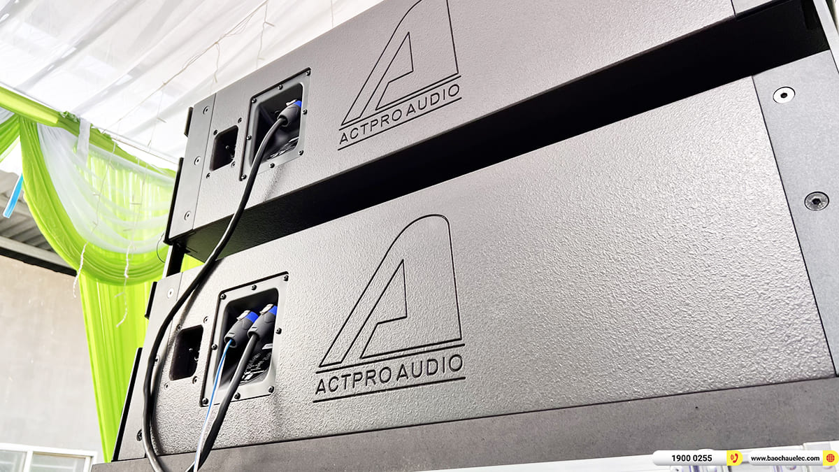 Lắp đặt Line Array Actpro sự kiện gần 200tr cho anh Việt ở Tr&agrave; Vinh