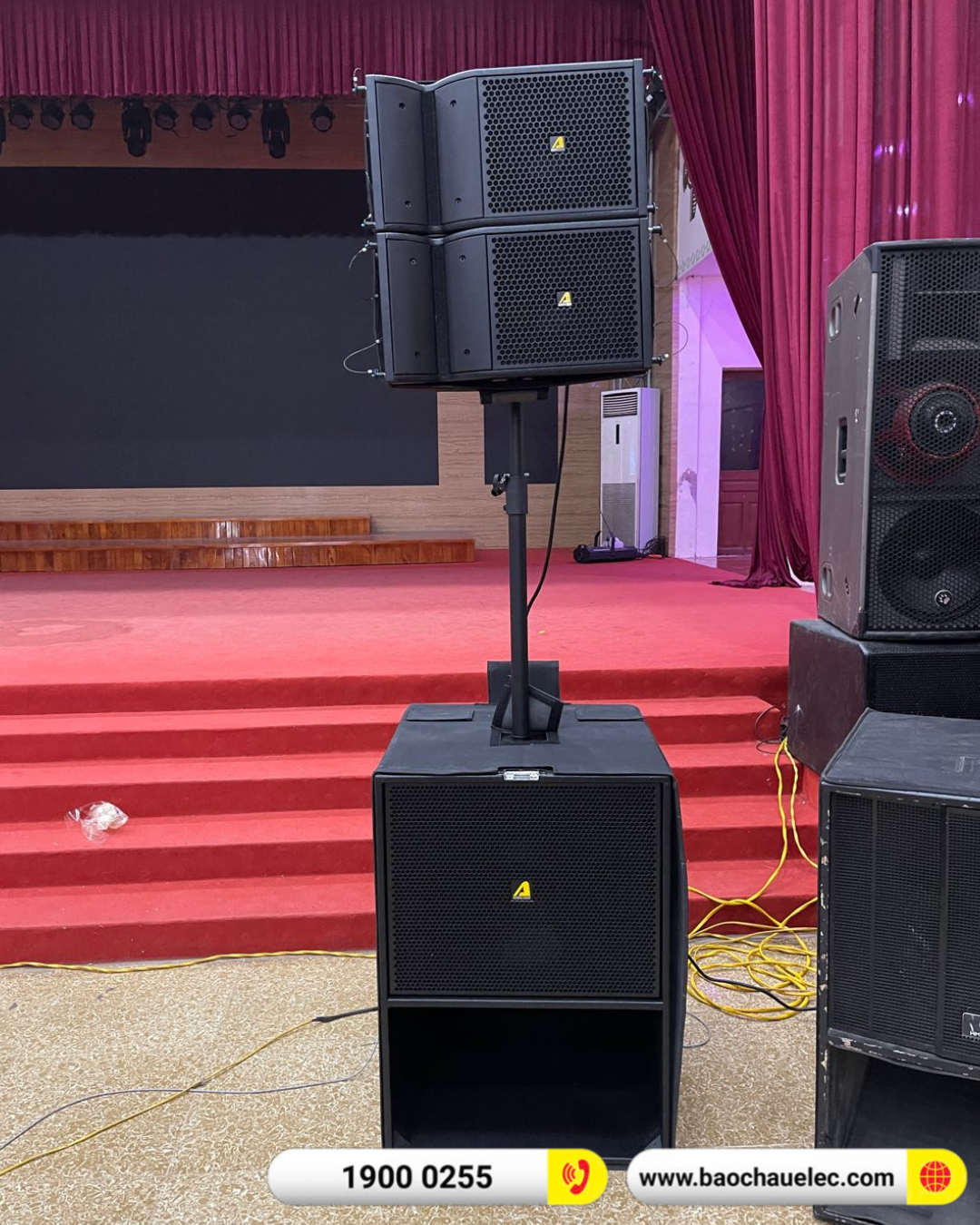 Lắp đặt dàn line Array Actpro sự kiện, hội trường cho Trung tâm Văn hóa Thể thao Việt Trì tại Phú Thọ