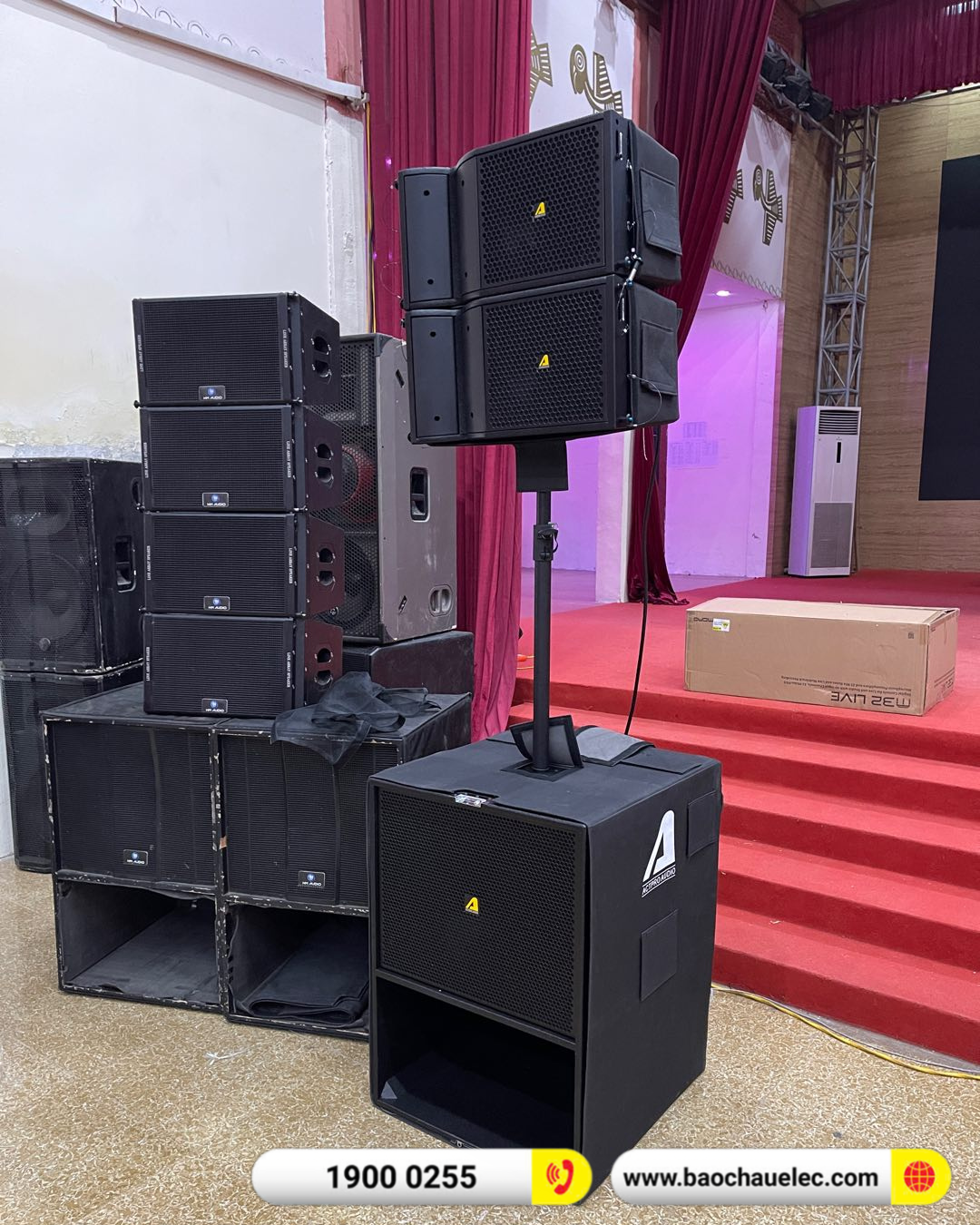 Lắp đặt dàn line Array Actpro sự kiện, hội trường cho Trung tâm Văn hóa Thể thao Việt Trì tại Phú Thọ