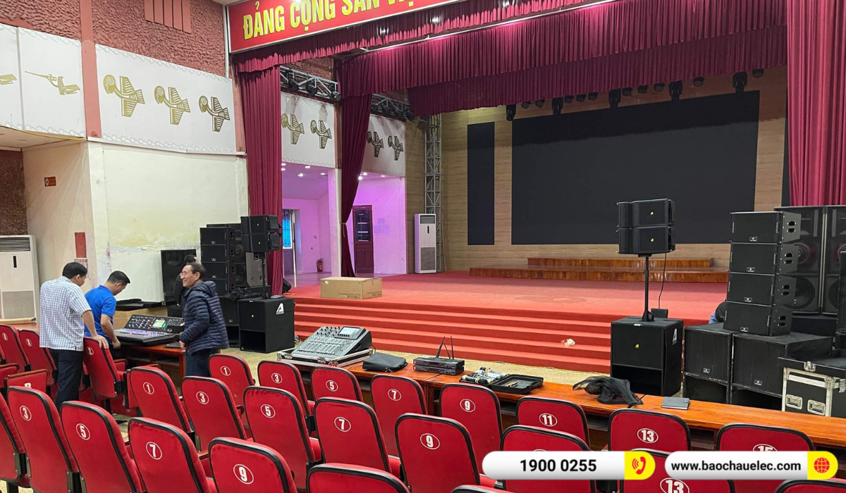 Lắp đặt dàn line Array Actpro sự kiện, hội trường cho Trung tâm Văn hóa Thể thao Việt Trì tại Phú Thọ