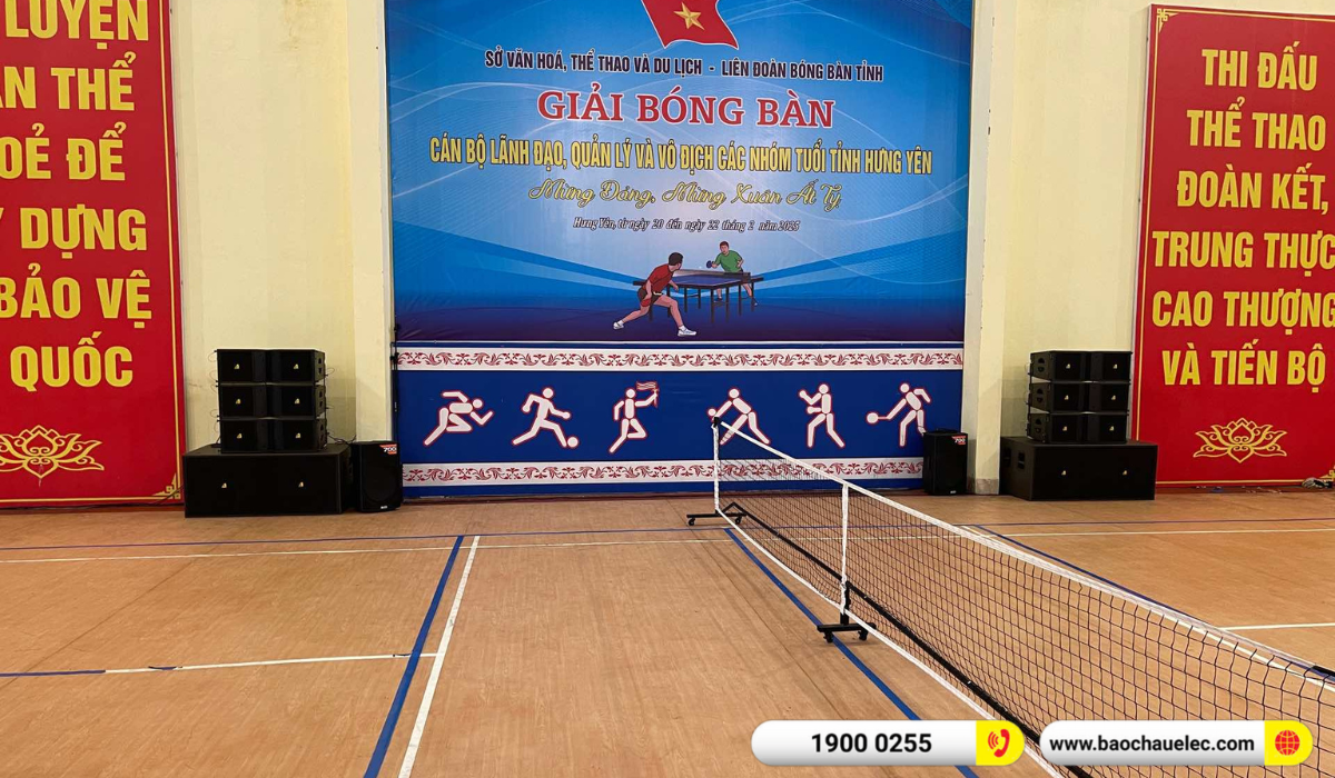 Lắp đặt d&agrave;n Line Array Actpro sự kiện, s&acirc;n khấu cho c&ocirc;ng ty cổ phần thương hiệu Việt tại H&agrave; Nội