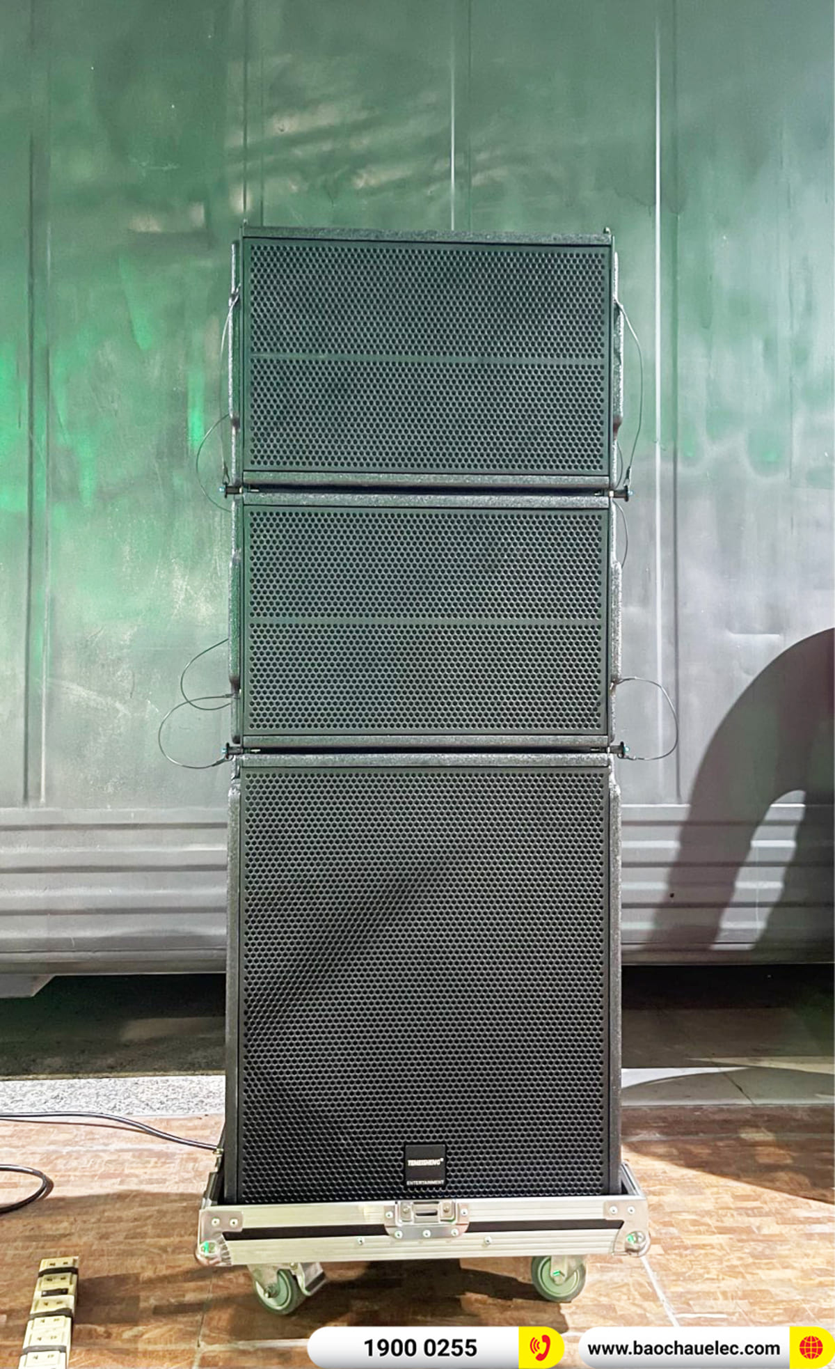 Lắp đặt d&agrave;n Line Array Temeisheng hơn 69tr cho anh Cường ở Long An