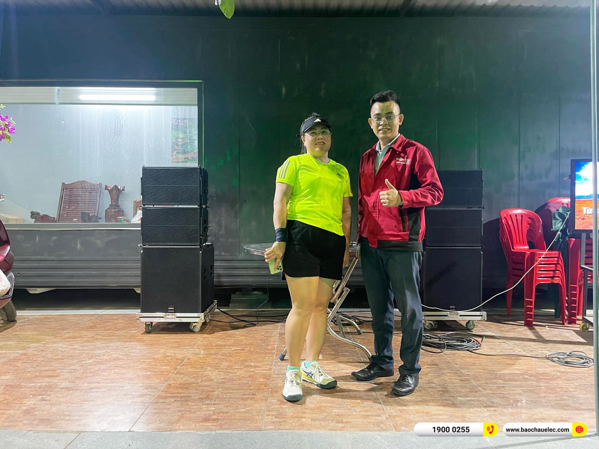 Lắp đặt d&agrave;n Line Array Temeisheng hơn 69tr cho anh Cường ở Long An