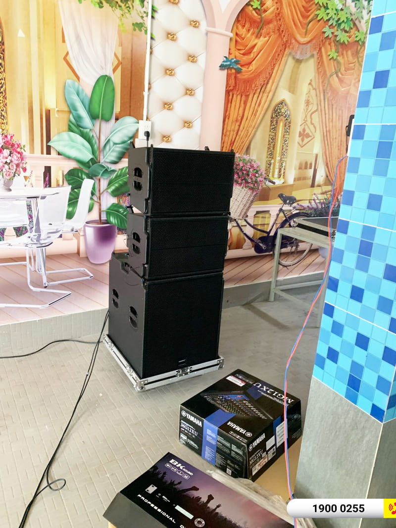 Lắp đặt d&agrave;n Line Array Temeisheng hơn 69tr cho anh Trường ở Đồng Nai