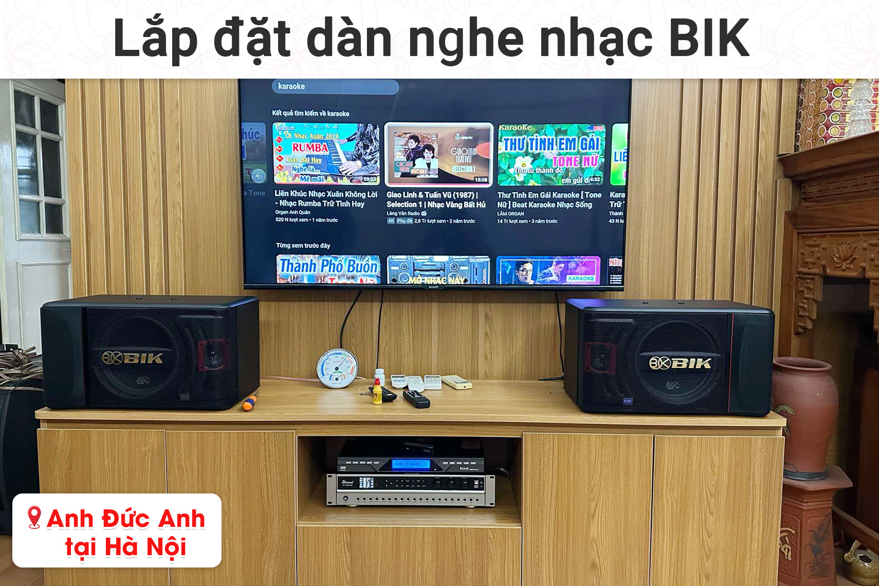 lắp đặt dàn nghe nhạc BIK
