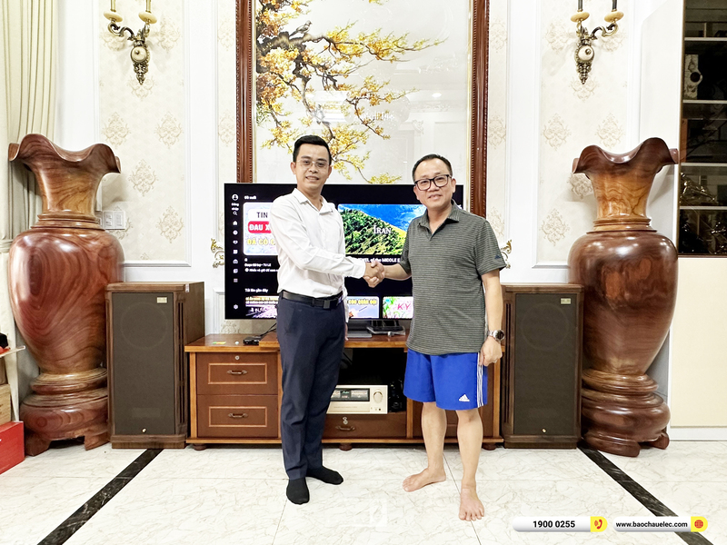Lắp đặt d&agrave;n nghe nhạc Hi-end gần 308tr cho anh Quốc ở TPHCM