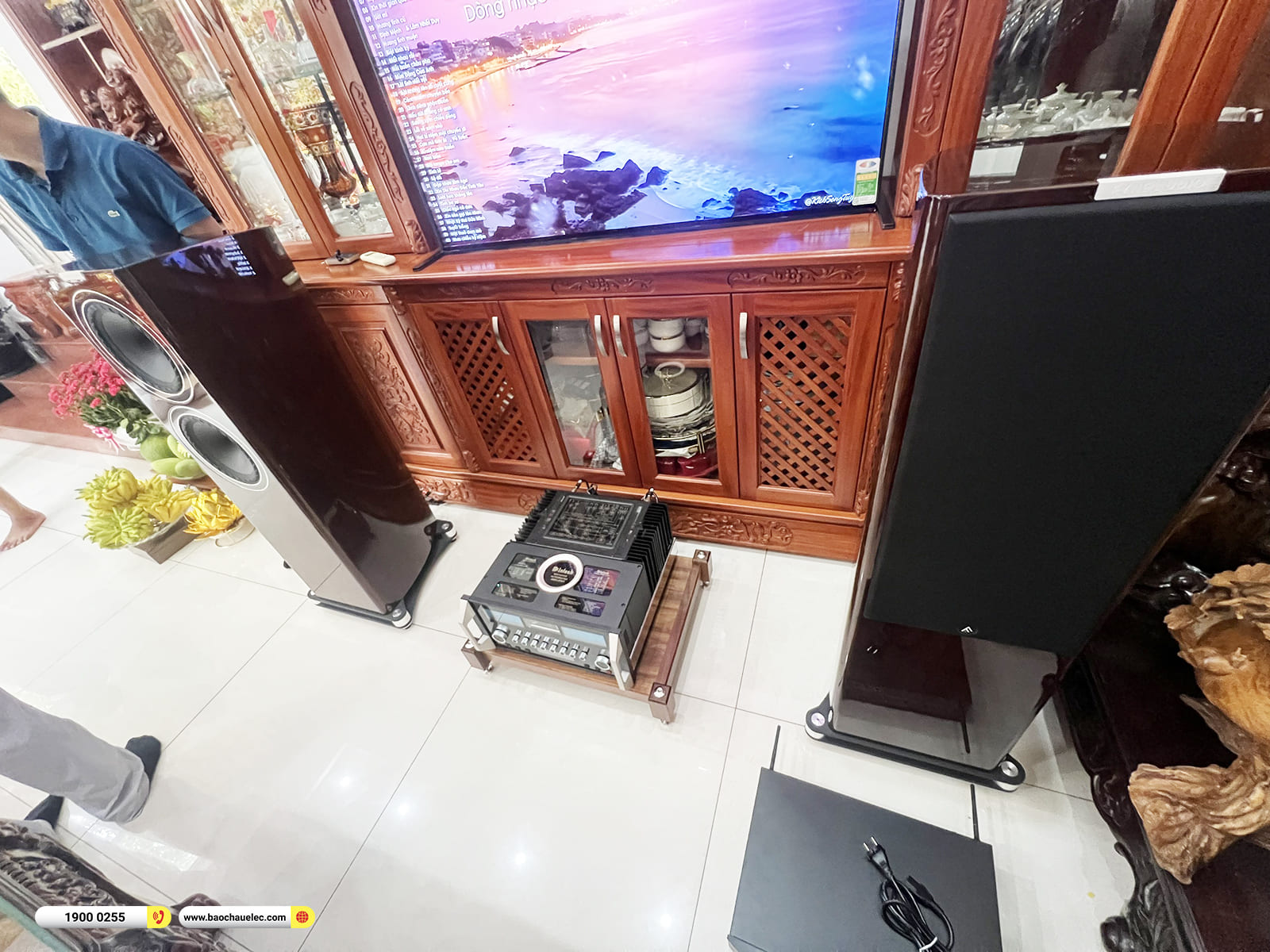 Lắp đặt d&agrave;n nghe nhạc Hi-end Fyne Audio cho kh&aacute;ch h&agrave;ng ở TPHCM