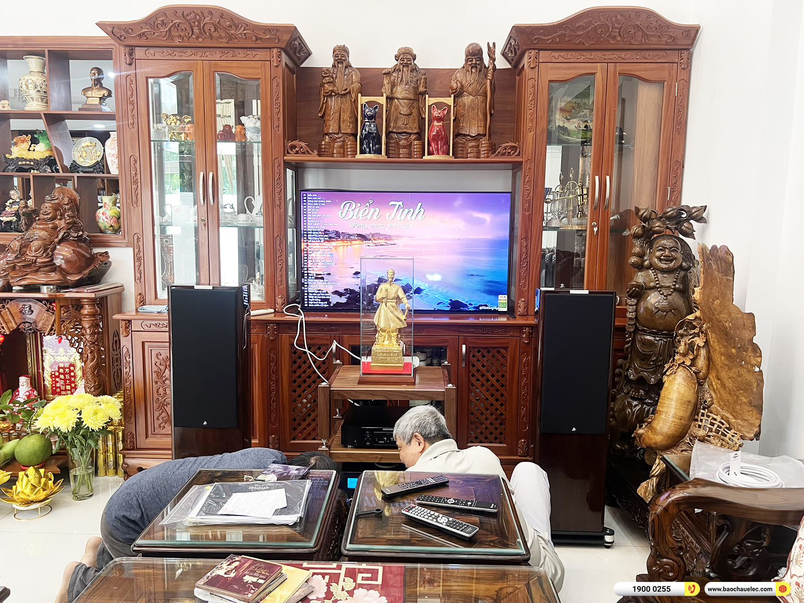 Lắp đặt d&agrave;n nghe nhạc Hi-end Fyne Audio cho kh&aacute;ch h&agrave;ng ở TPHCM