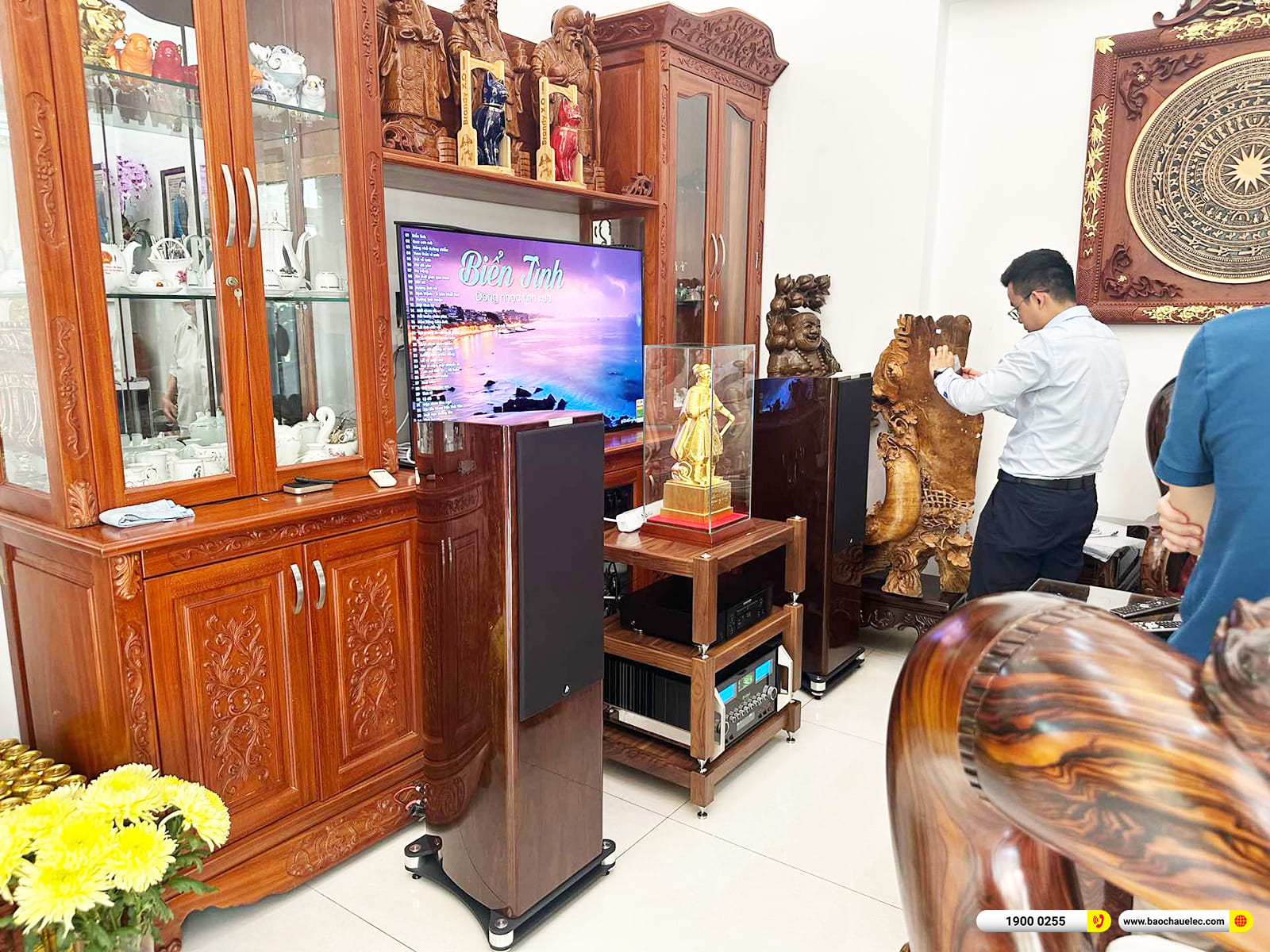 Lắp đặt d&agrave;n nghe nhạc Hi-end Fyne Audio cho kh&aacute;ch h&agrave;ng ở TPHCM