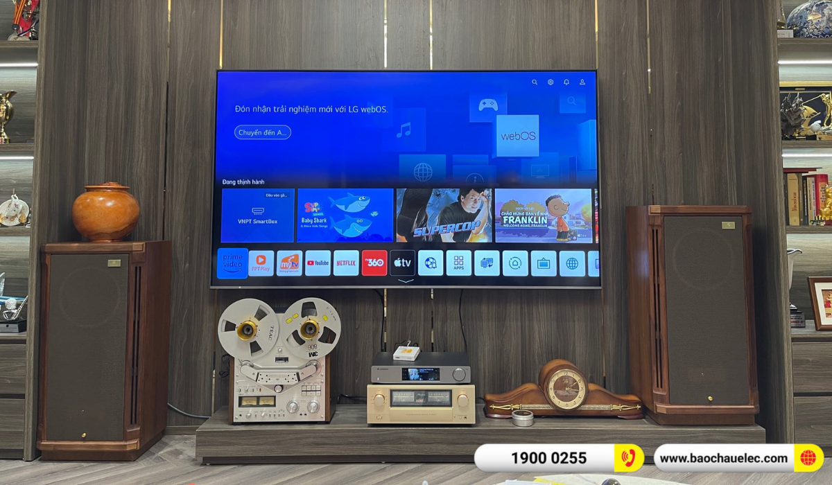 Lắp đặt d&agrave;n nghe nhạc Hi-end Tannoy hơn 266tr cho anh Nam tại H&agrave; Nội
