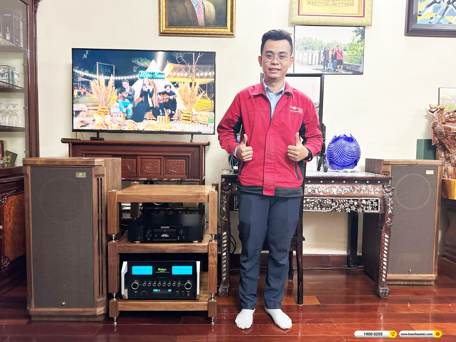 Trải nghiệm chất &acirc;m ho&agrave;n hảo của bộ d&agrave;n nghe nhạc Hi-end được Bảo Ch&acirc;u Elec tư vấn, lắp đặt cho anh Thanh ở quận 5, TPHCM. Cấu h&igrave;nh thiết bị bao gồm Tannoy, McIntosh, Marantz thiết kế mang t&iacute;nh thẩm mỹ cao, &acirc;m thanh ngọt ng&agrave;o.&nbsp;
