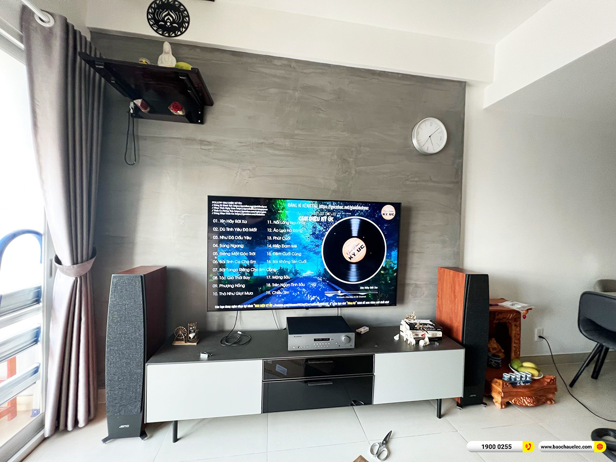Lắp đặt d&agrave;n nghe nhạc Jamo hơn 25tr cho anh Vũ ở TPHCM