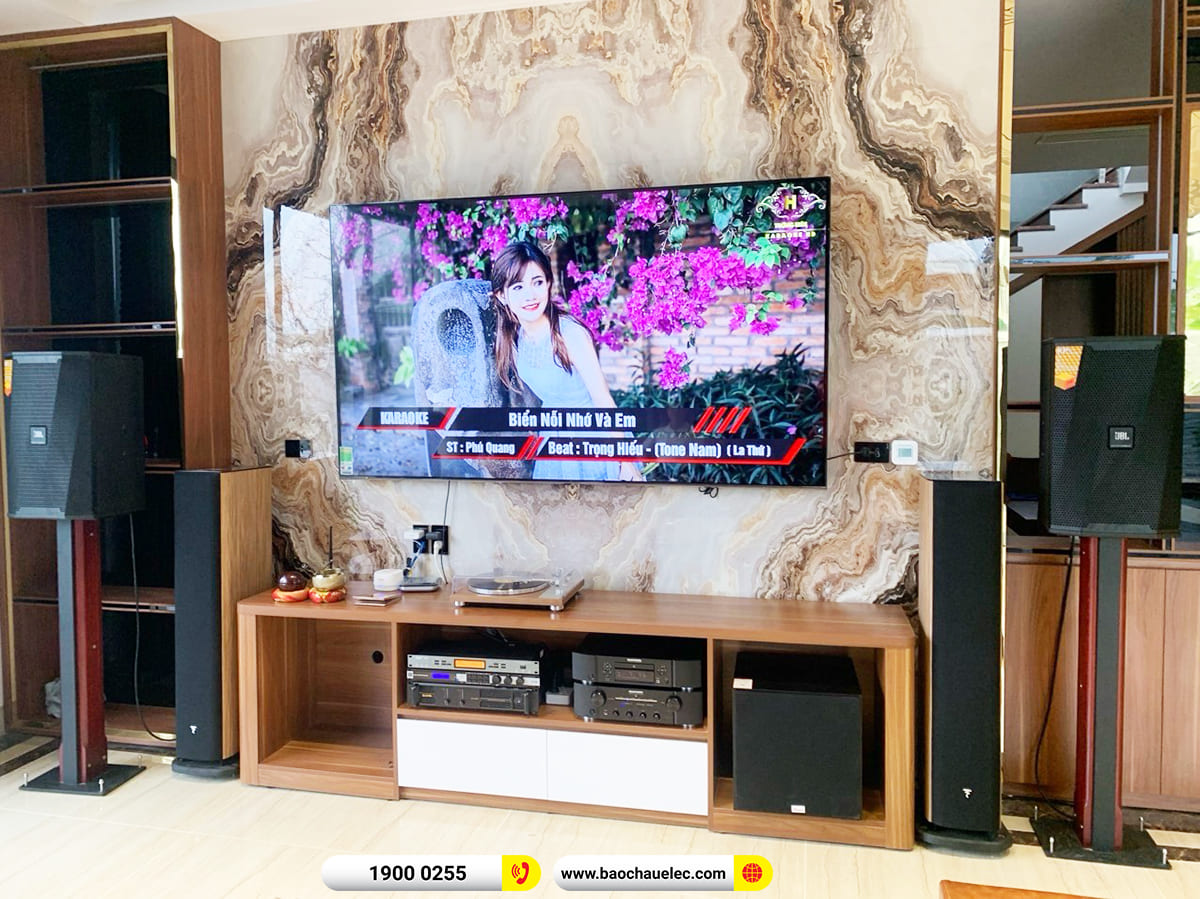 Lắp đặt dàn nghe nhạc Focal, karaoke JBL hơn 213tr cho anh Chính ở Hà Tĩnh