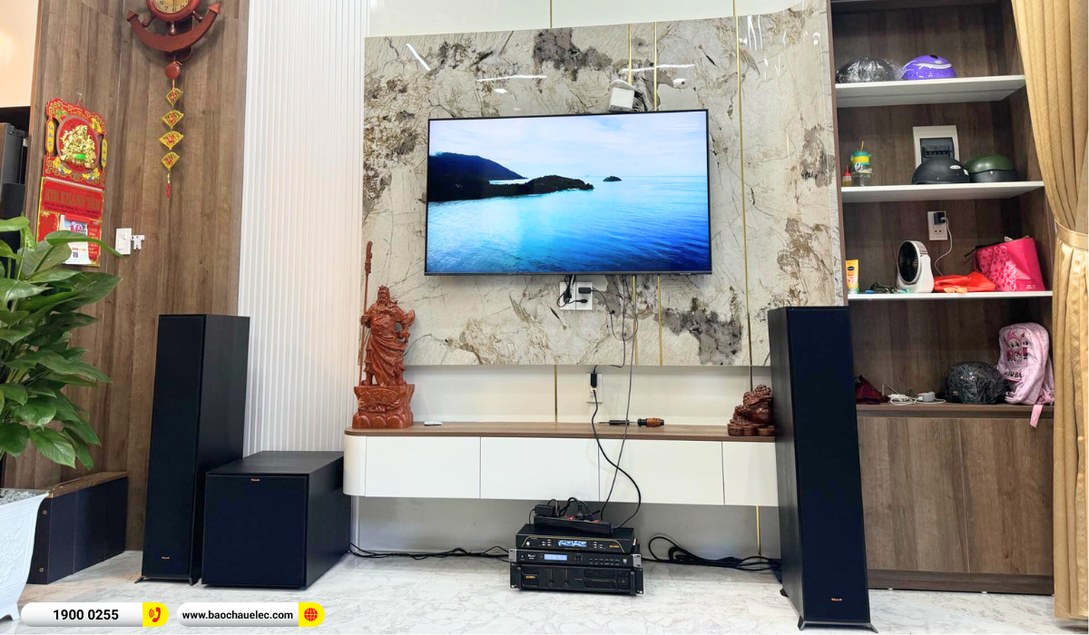 Lắp đặt d&agrave;n nghe nhạc Klipsch gần 37tr cho anh Nhật tạ Đ&agrave; Nẵng