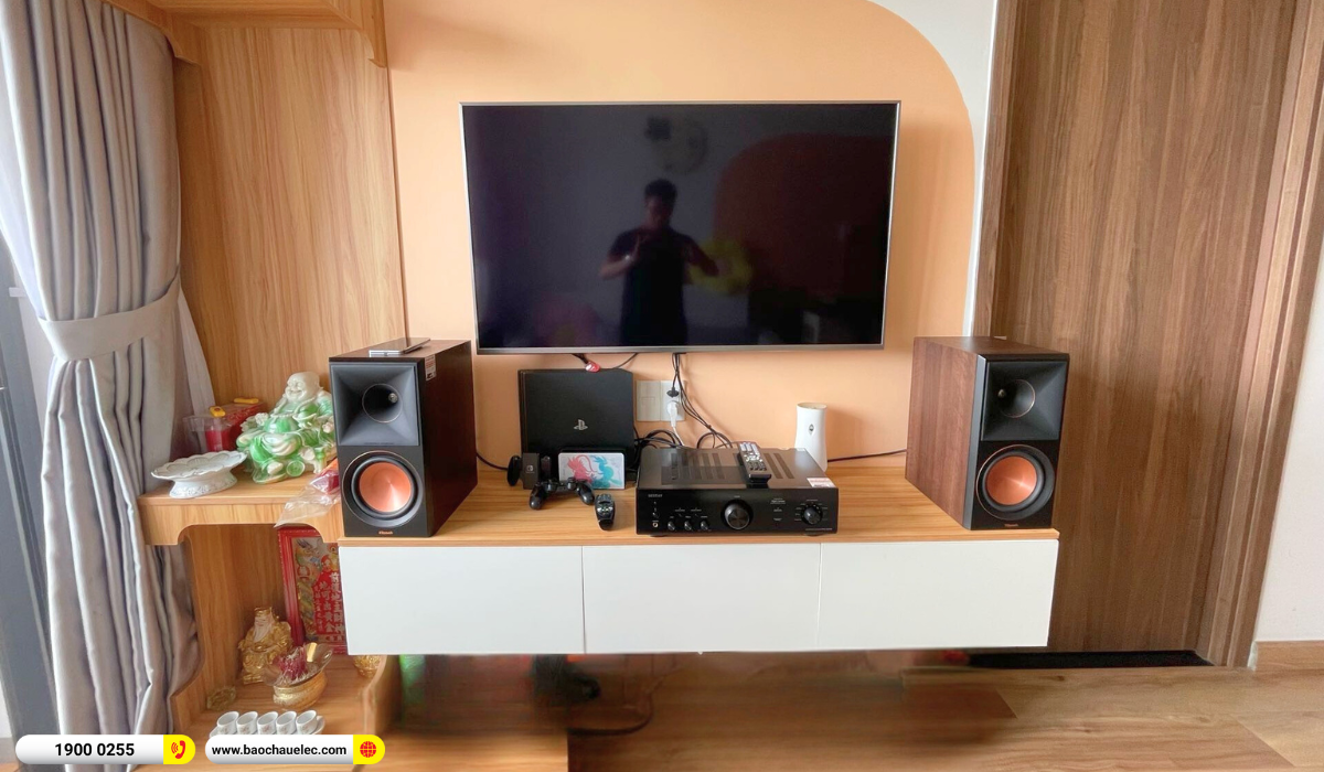 Lắp đặt d&agrave;n nghe nhạc Klipsch gần 24tr cho anh Trọng tại TP HCM