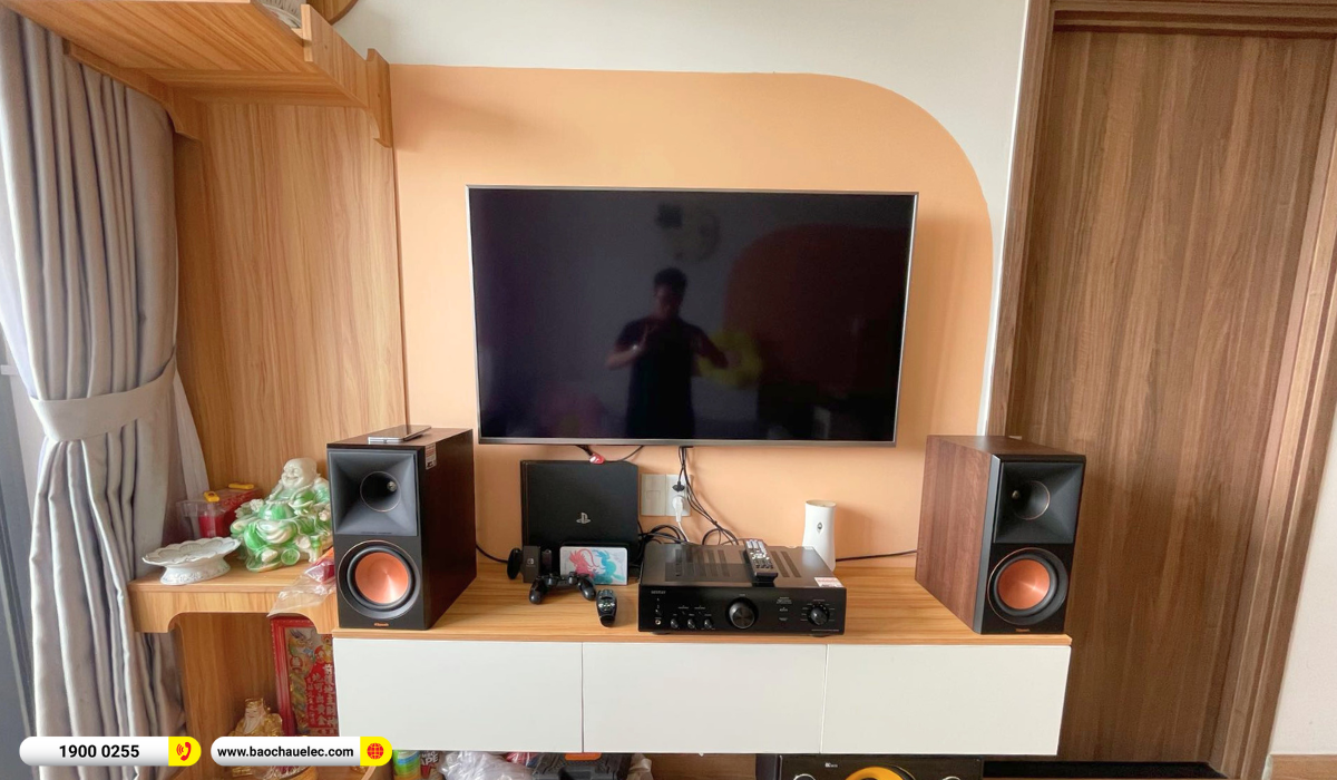 Lắp đặt d&agrave;n nghe nhạc Klipsch gần 24tr cho anh Trọng tại TP HCM
