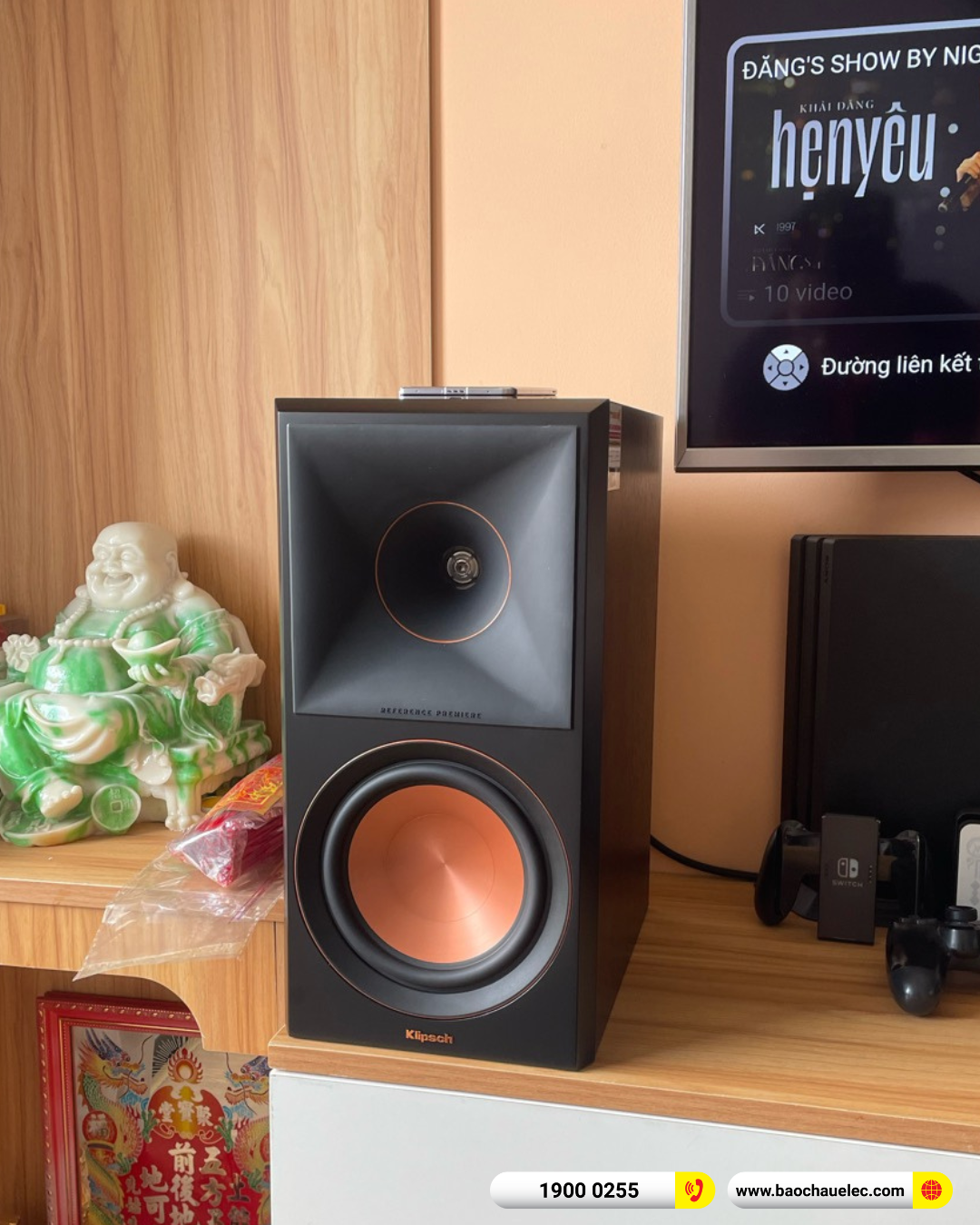 Lắp đặt d&agrave;n nghe nhạc Klipsch gần 24tr cho anh Trọng tại TP HCM