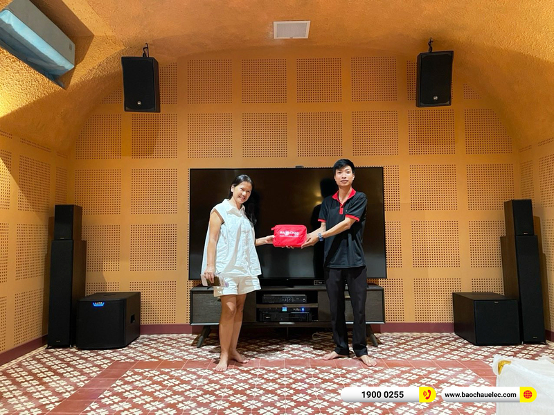 Lắp đặt d&agrave;n nghe nhạc, xem phim, karaoke gần 180tr cho chị Mai ở TPHCM