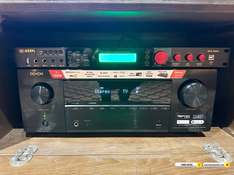 Lắp đặt dàn nghe nhạc, xem phim, karaoke gần 180tr cho chị Mai ở TPHCM