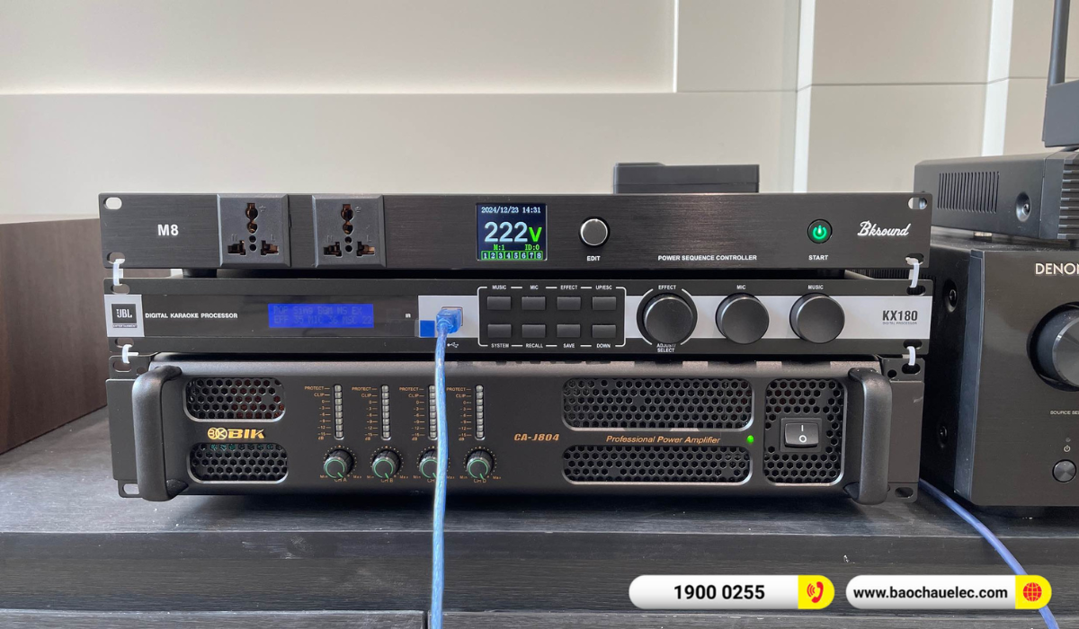 Lắp đặt d&agrave;n nghe nhạc, xem phim Klipsch hơn 155tr cho anh Phong tại H&agrave; Nội