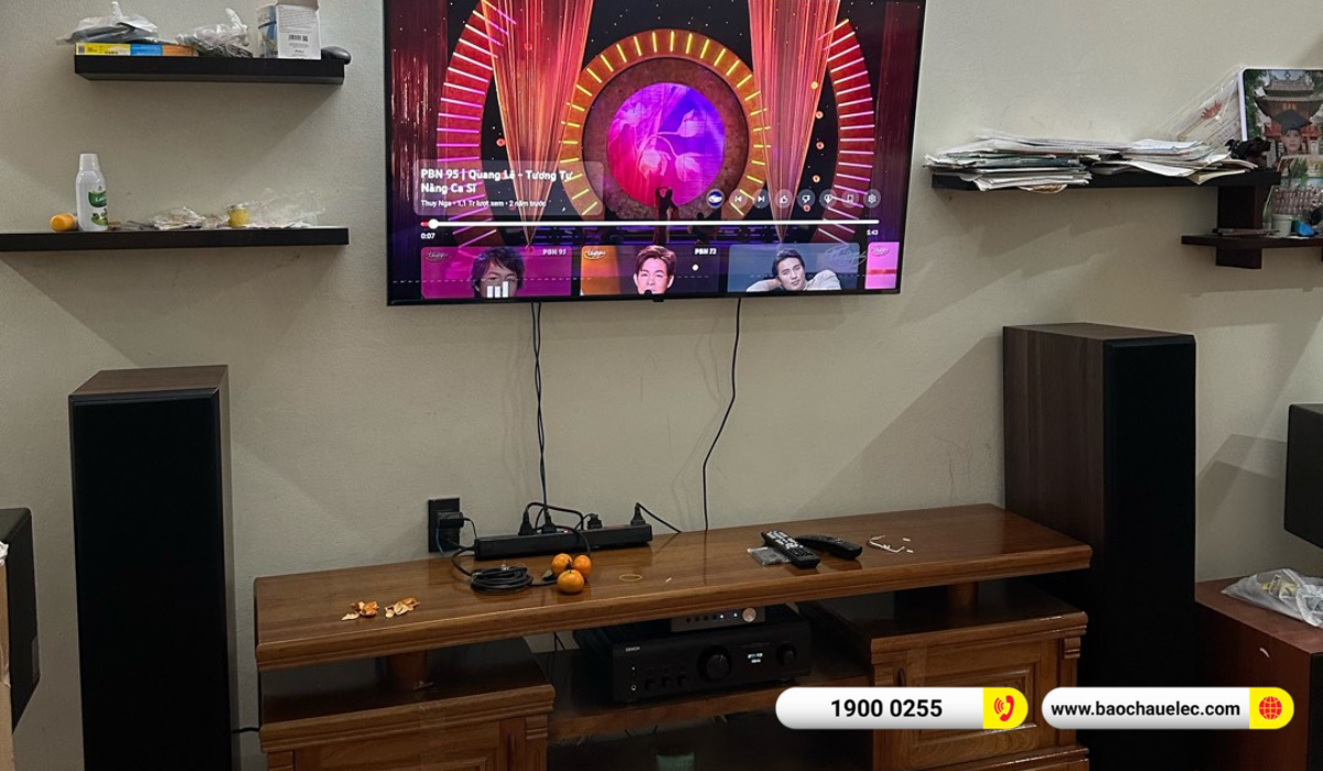 Lắp đặt d&agrave;n nghe nhạc, xem phim Klipsch hơn 75tr cho anh Nam tại H&agrave; Nội