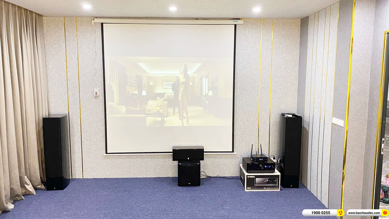 Lắp đặt d&agrave;n nghe nhạc, xem phim, m&aacute;y chiếu Yamaha hơn 56tr cho chị Li&ecirc;n ở Quảng Ninh 