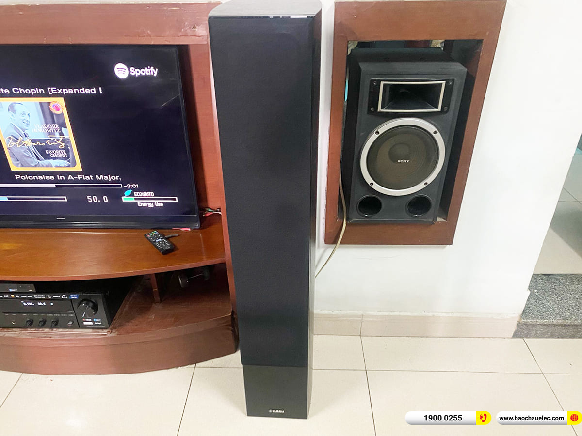 Lắp đặt d&agrave;n nghe nhạc Yamaha hơn 35tr cho ch&uacute; Thanh ở TPHCM