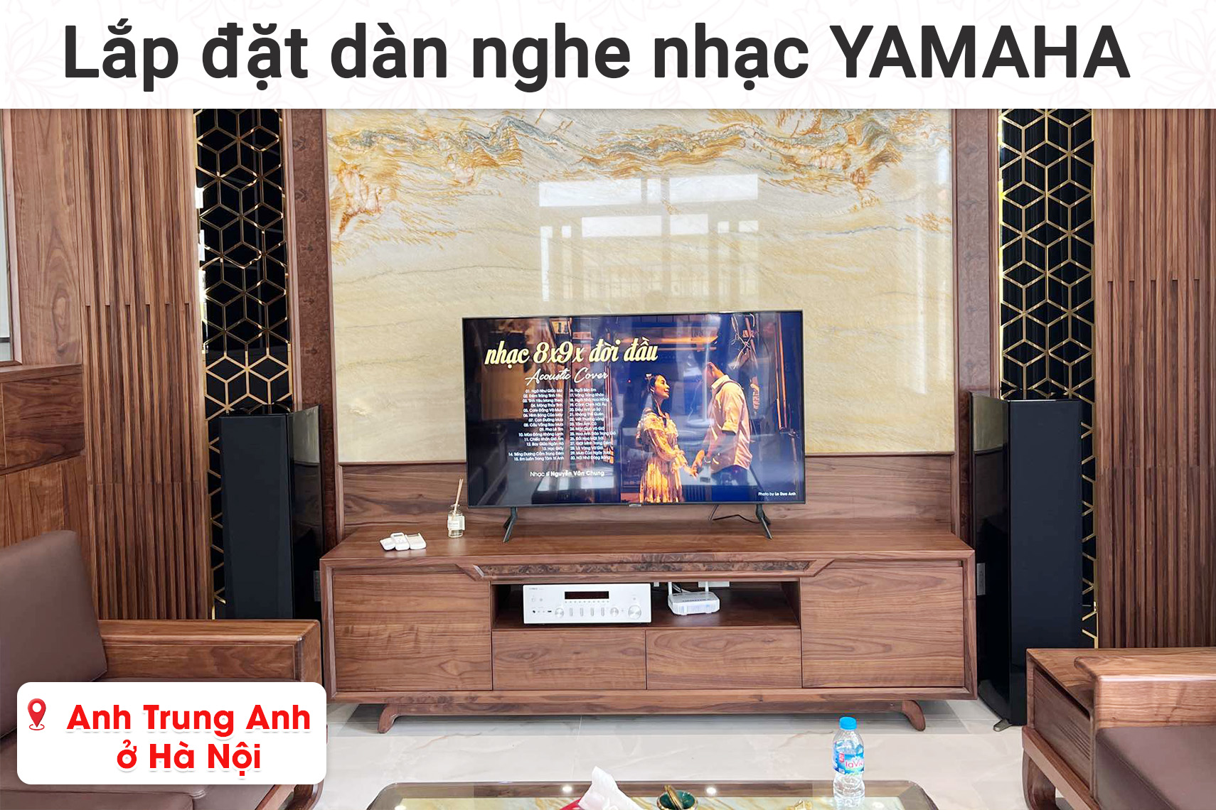 lắp đặt dàn nghe nhạc Yamaha
