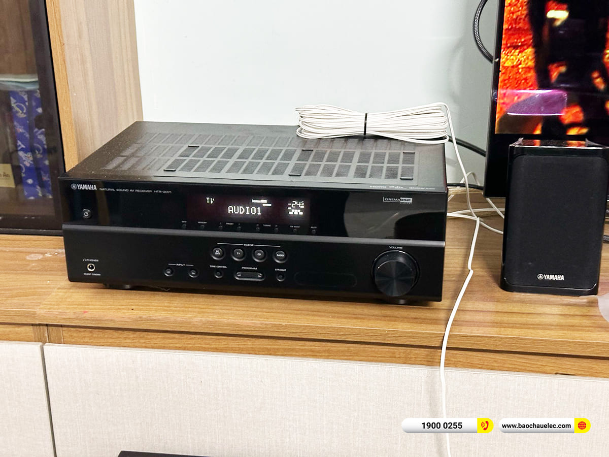 Lắp đặt dàn nghe nhạc, xem phim Yamaha YHT-1840 cho anh Nguyễn ở TPHCM