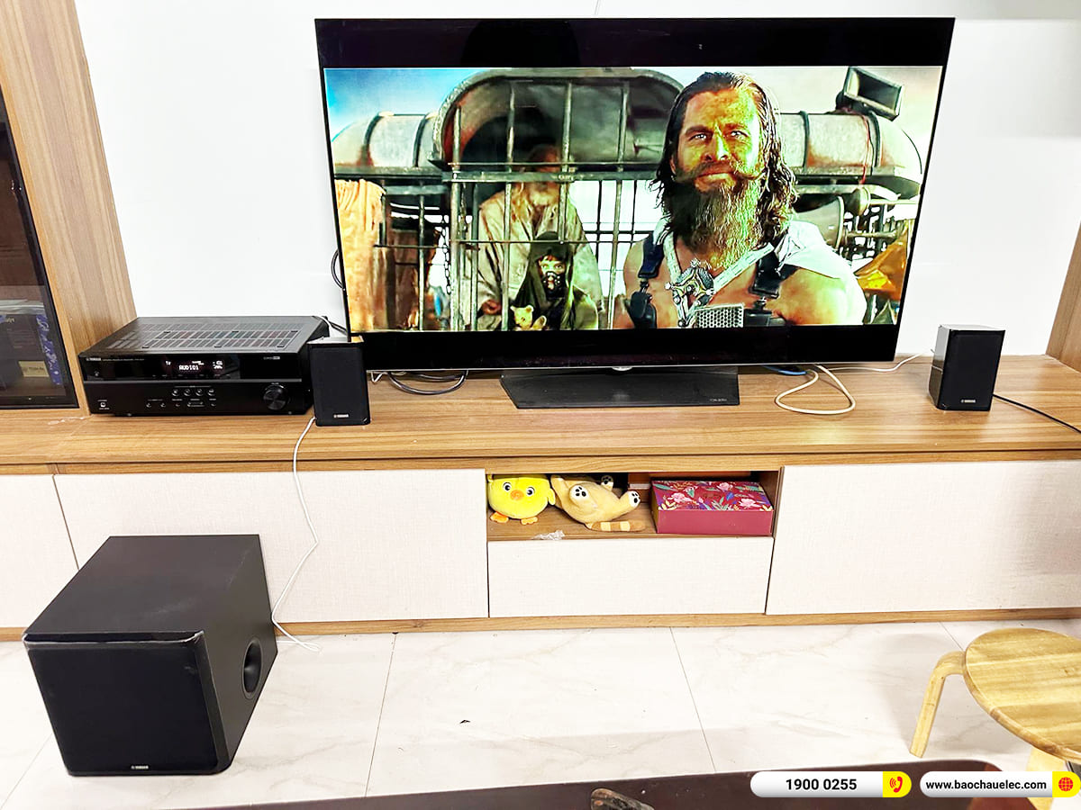 Lắp đặt dàn nghe nhạc, xem phim Yamaha YHT-1840 cho anh Nguyễn ở TPHCM