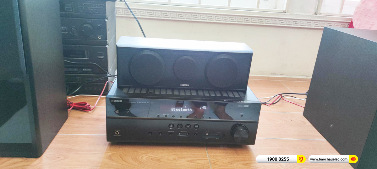 Lắp đặt d&agrave;n xem phim Yamaha gần 20tr cho ch&uacute; Trung ở TPHCM