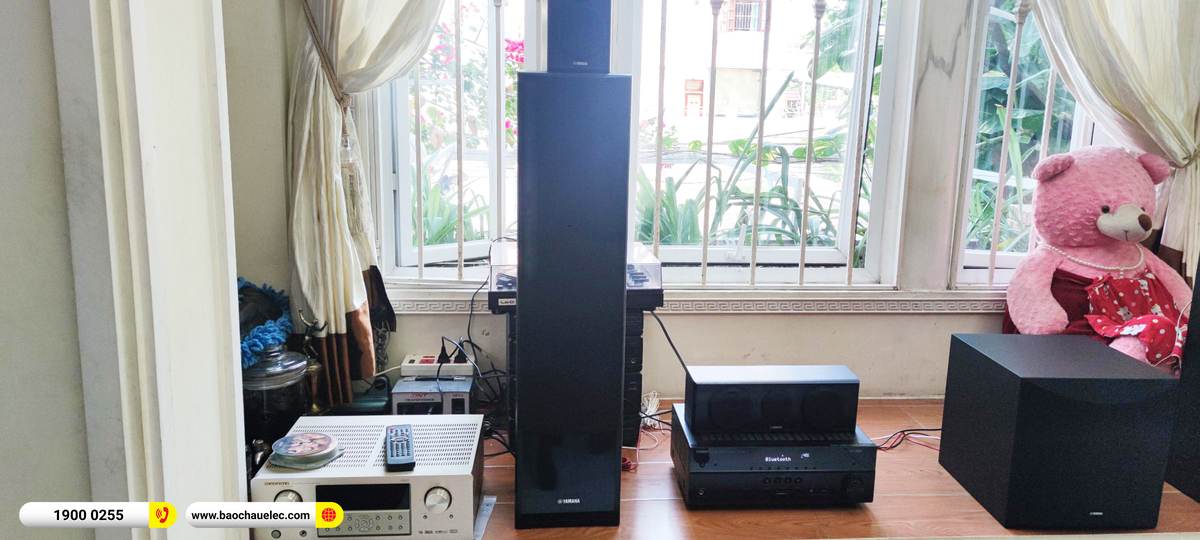 Lắp đặt d&agrave;n xem phim Yamaha gần 20tr cho ch&uacute; Trung ở TPHCM