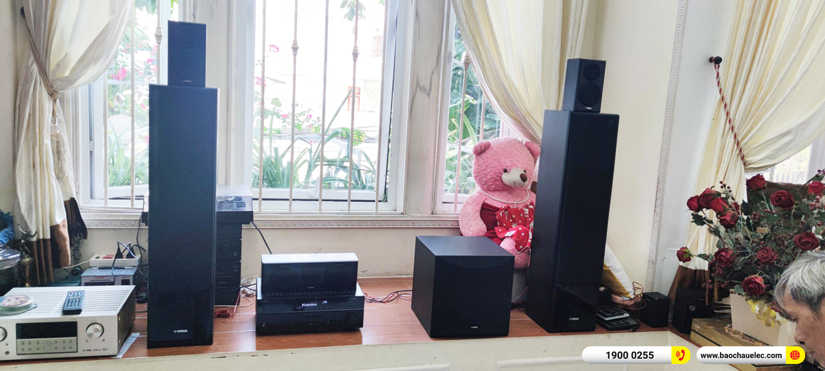 Lắp đặt d&agrave;n xem phim Yamaha gần 20tr cho ch&uacute; Trung ở TPHCM