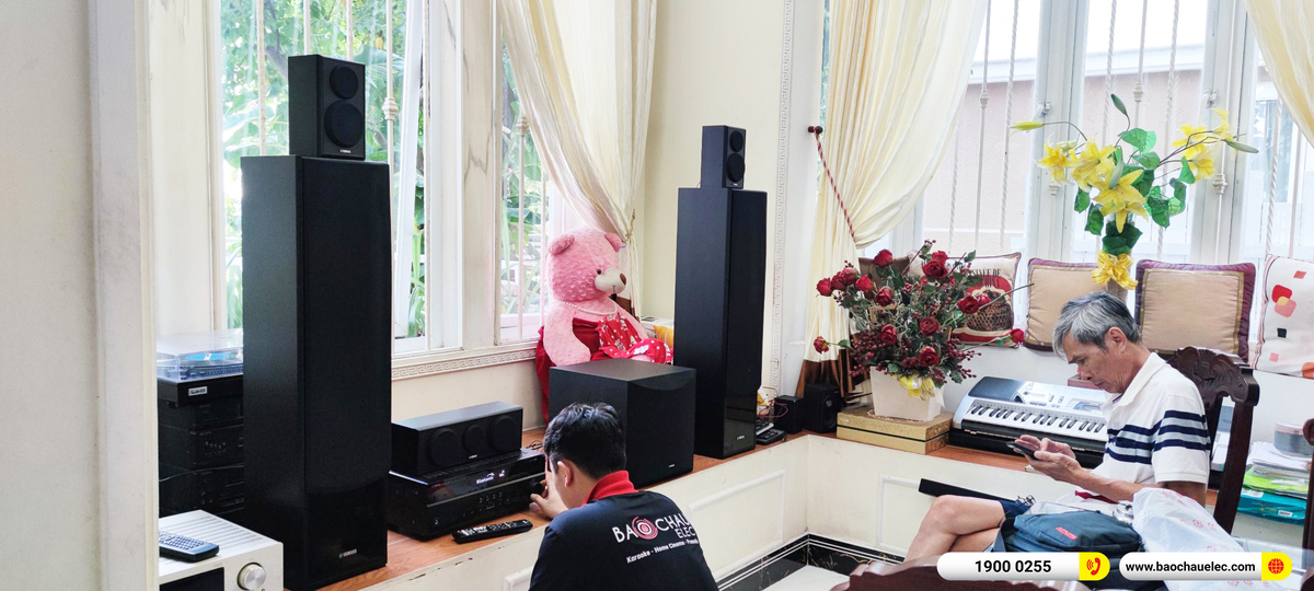 Lắp đặt d&agrave;n xem phim Yamaha gần 20tr cho ch&uacute; Trung ở TPHCM