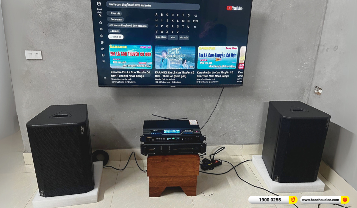 Lắp đặt d&agrave;n karaoke Denon hơn 33tr cho anh Hải tại Hưng Y&ecirc;n