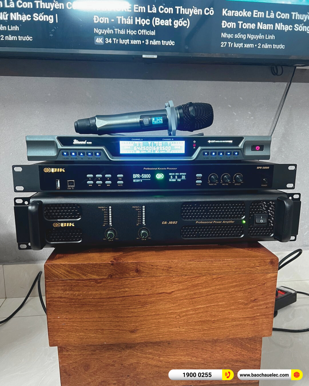Lắp đặt d&agrave;n karaoke Denon hơn 33tr cho anh Hải tại Hưng Y&ecirc;n