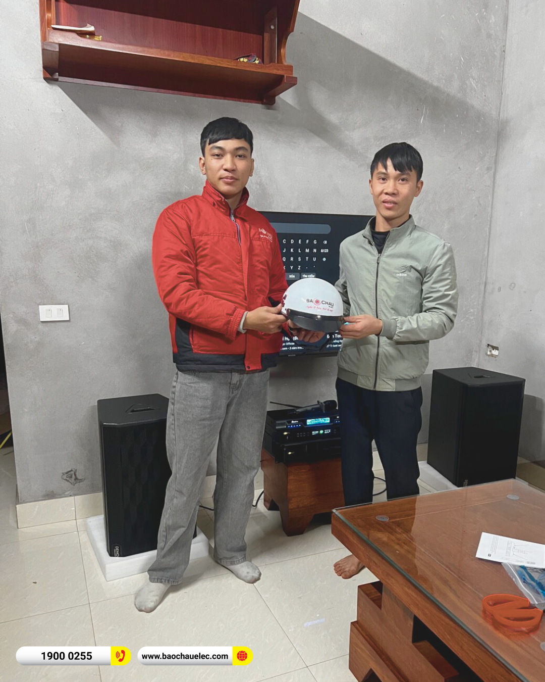 Lắp đặt d&agrave;n karaoke Denon hơn 33tr cho anh Hải tại Hưng Y&ecirc;n