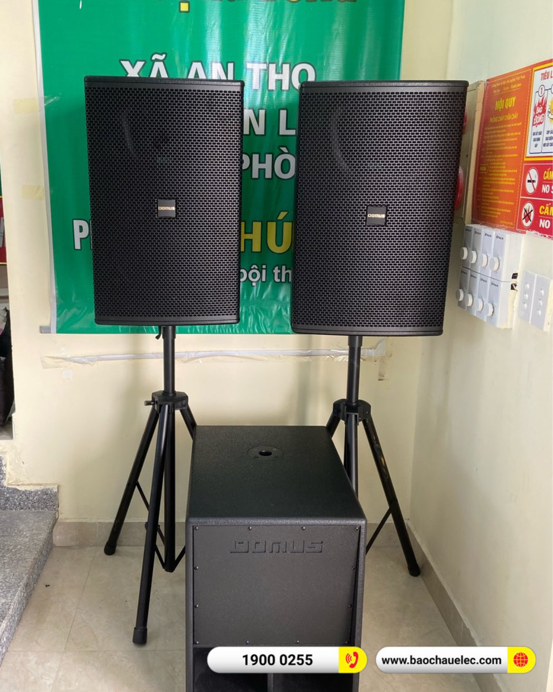 Lắp đặt hệ thống &acirc;m thanh hội trường tại UBND x&atilde; An Thọ, Hải Ph&ograve;ng